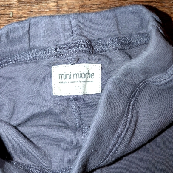 Mini mioche slate blue leggings size 1-2 EUC - Picture 2 of 2
